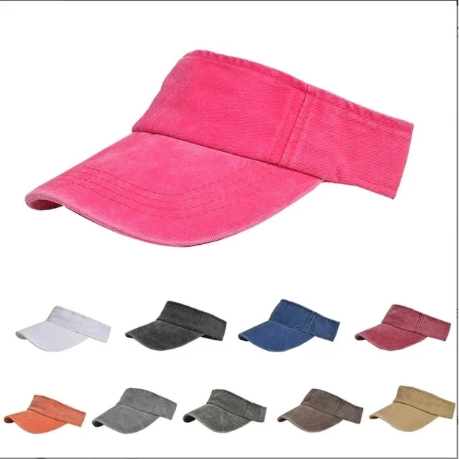 Washed Denim Sun Visor Hat/Cap 1