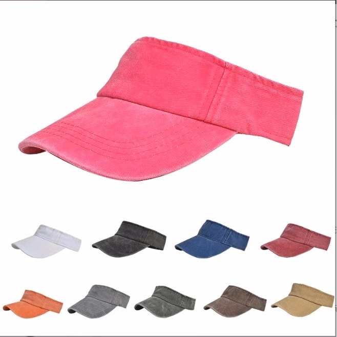 Washed Denim Sun Visor Hat/Cap