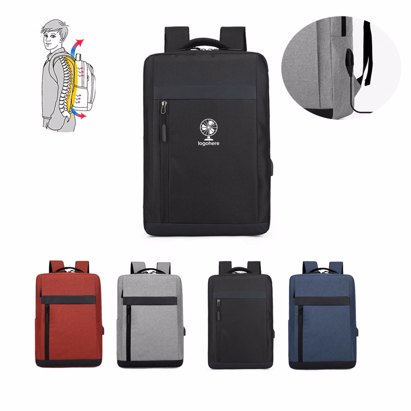 MOQ 10 Durable USB Charging Laptop Backpack