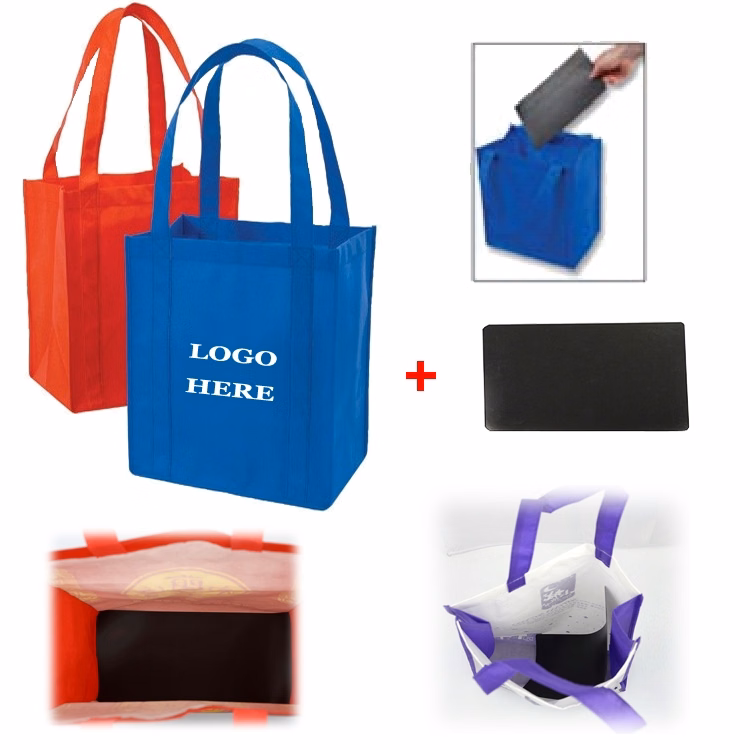 Non-Woven Grocery Tote Bag w/ Bottom Insert