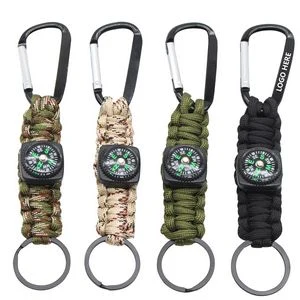 Handmade Paracord Key Chain With Compass 1