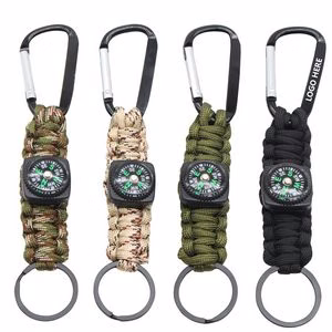 Handmade Paracord Key Chain With Compass