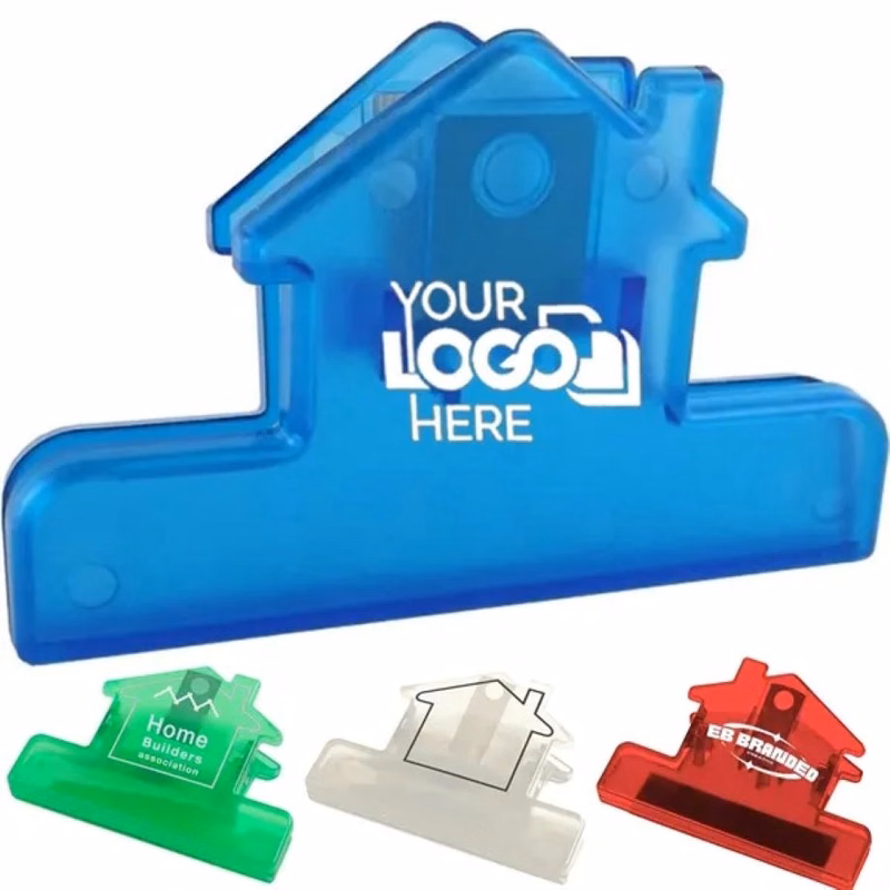 4" House Shaped Bag Clip