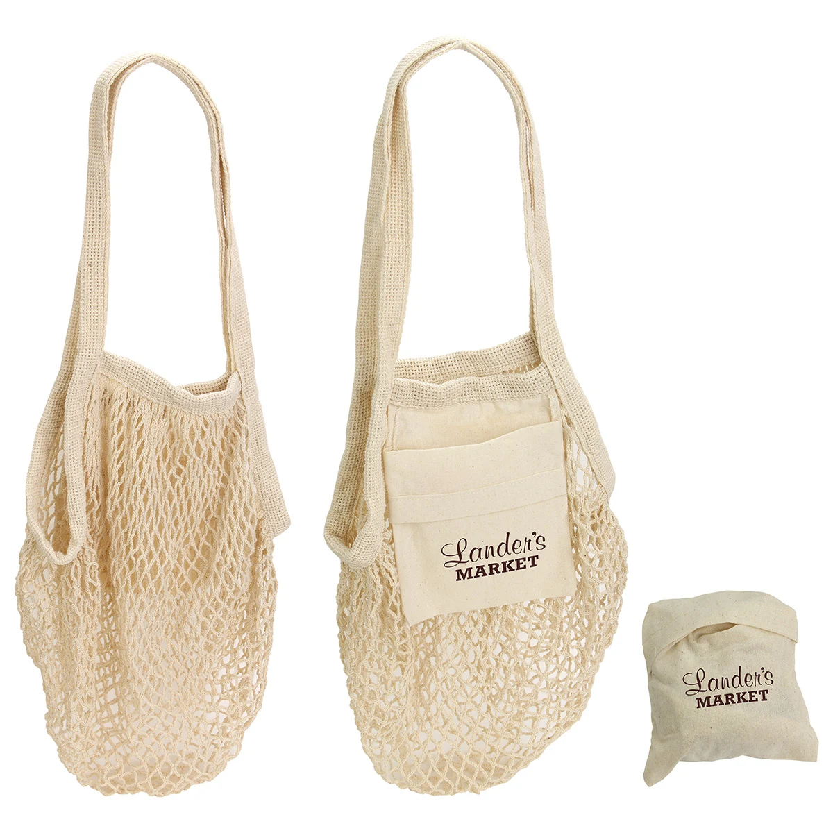 Sonnet Collapsible Cotton Mesh Tote 1