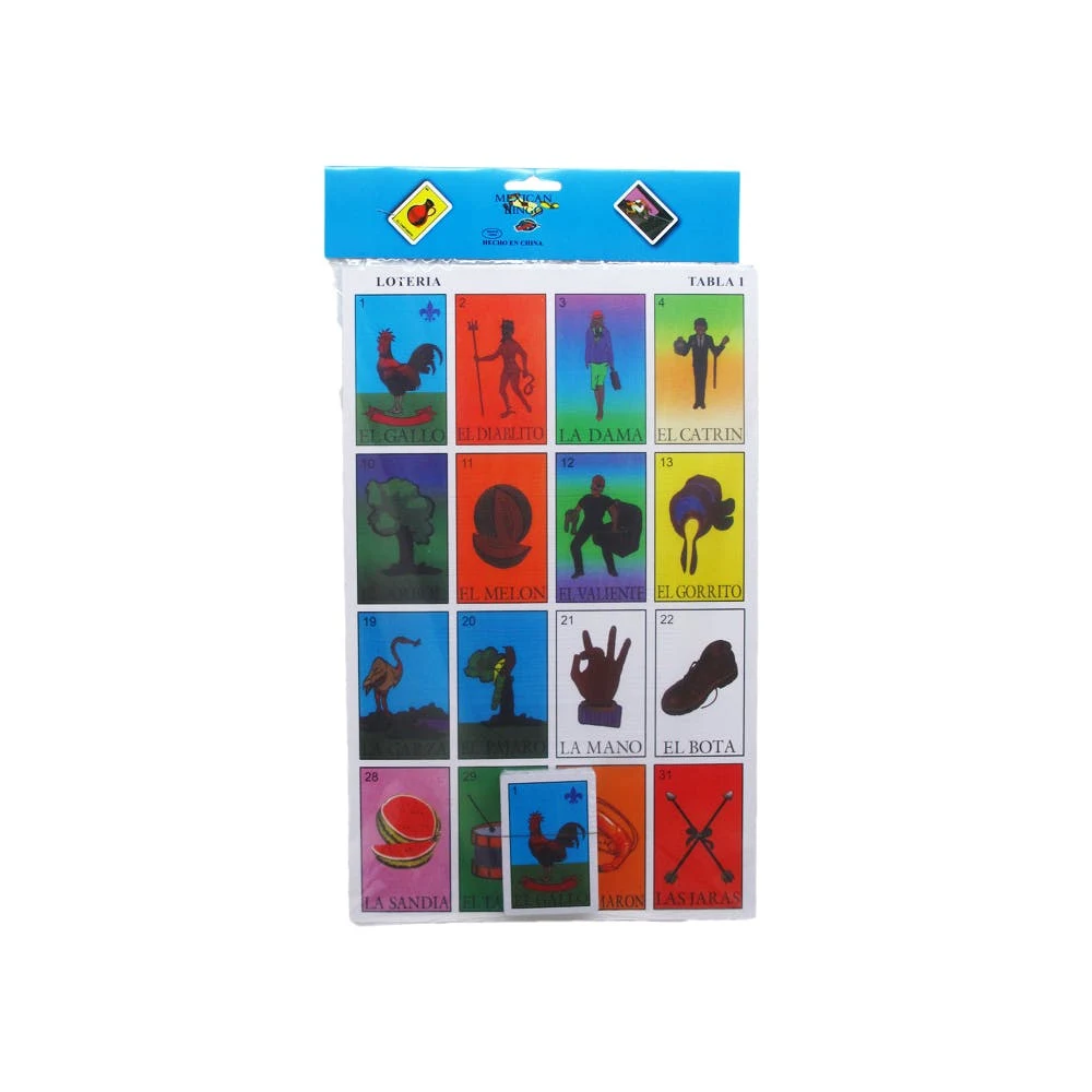 Loteria Mexican Bingo Card Pack 11" x 17" 1