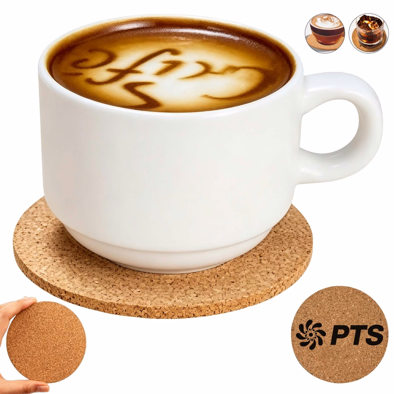 4" Round Cork Coasters