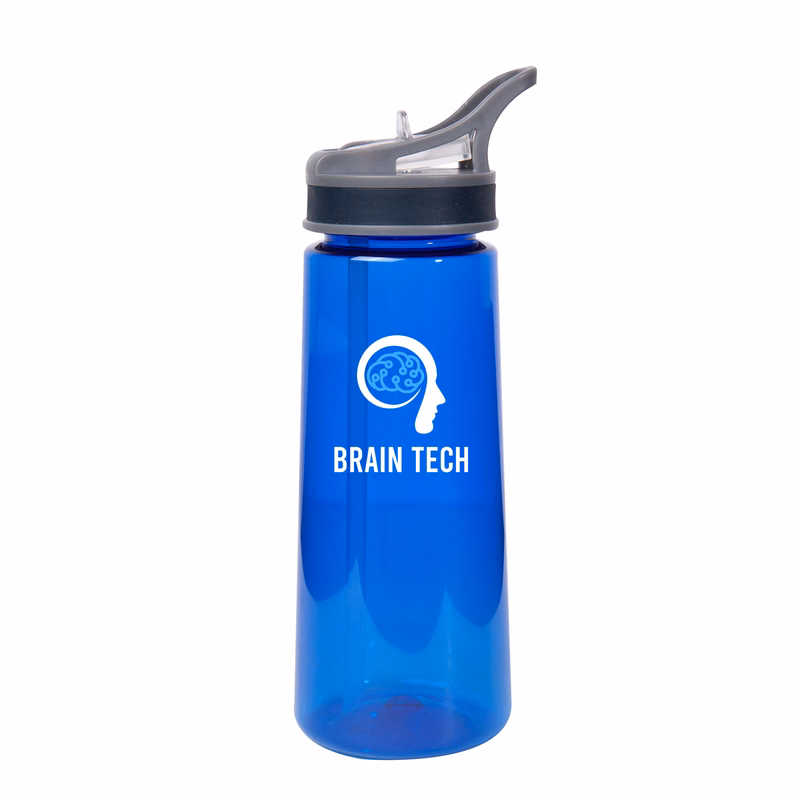 22 oz. Trotter Water Bottle w/ Straw (2 Color Imprint)