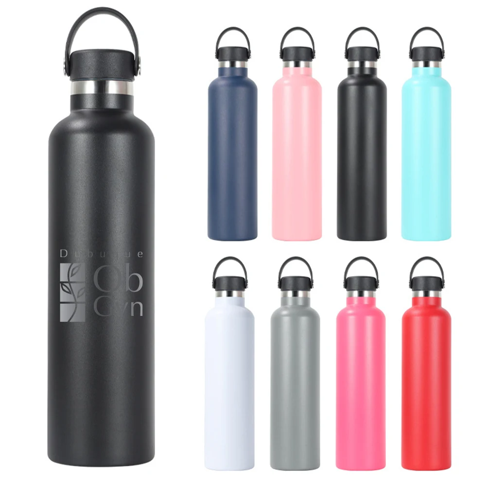 32Oz Stainless Steel Double Wall Vacuum insulated Sports Bottles, custom water bottle with logo imprint 1