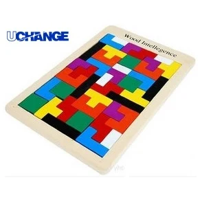Wooden Tetris Puzzle Brain Teaser Game for Kids & Stress Relief 1