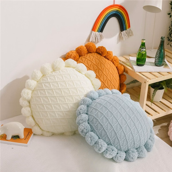 Sunflower Knitted Futon Sofa Pillow