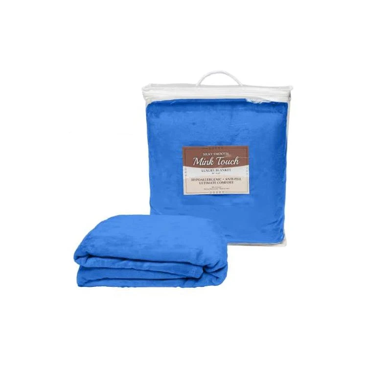 50"x60" Mink Touch Luxury Blanket - Royal 1