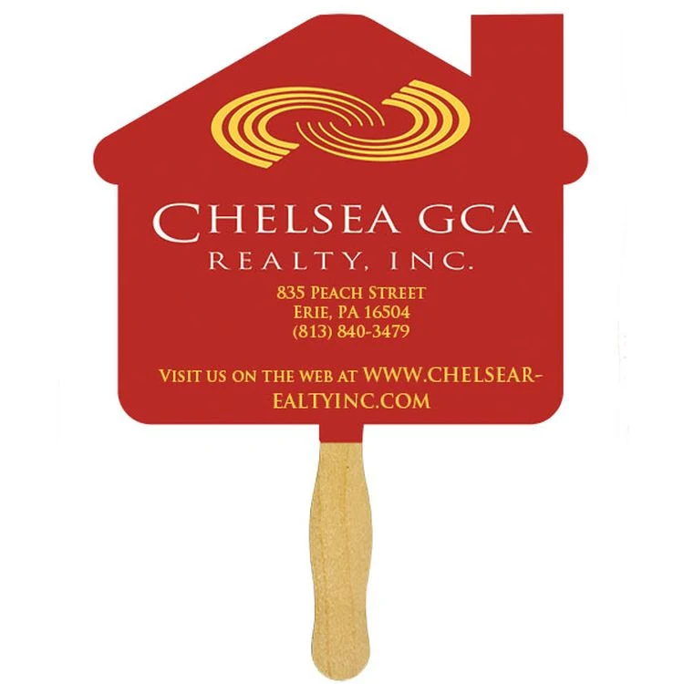 House Glued Hand Fan (1 Side/ 1 imprint color) 1