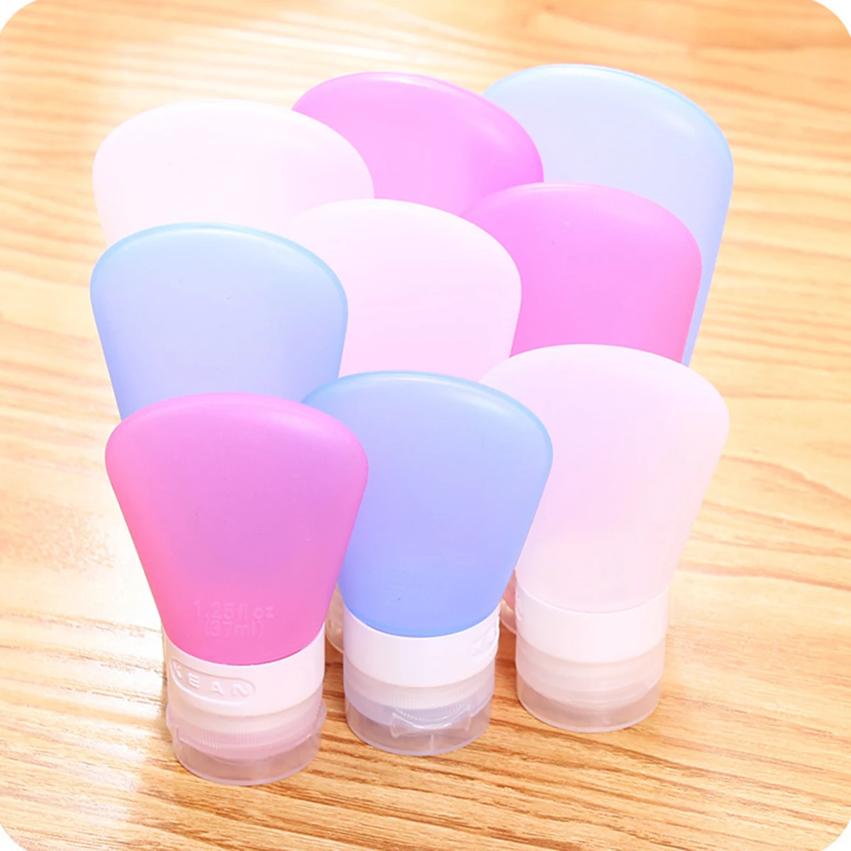 Travel Silicone Makeup Toiletries Bottles 1
