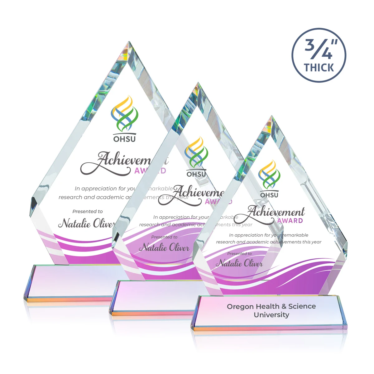 Apex VividPrint™ Award on Newhaven Base - Prismatic 1