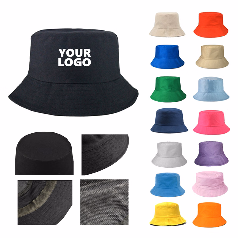 Summer Outdoor Cotton Sun Bucket Hats Caps
