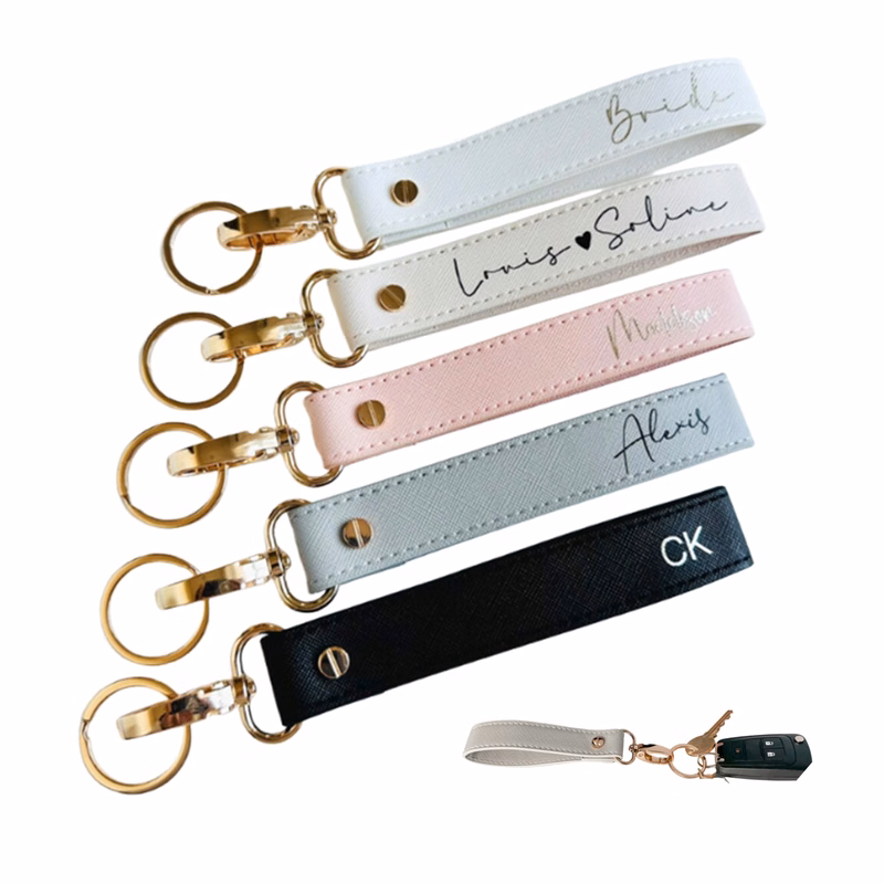 PU Wristlet Keychain