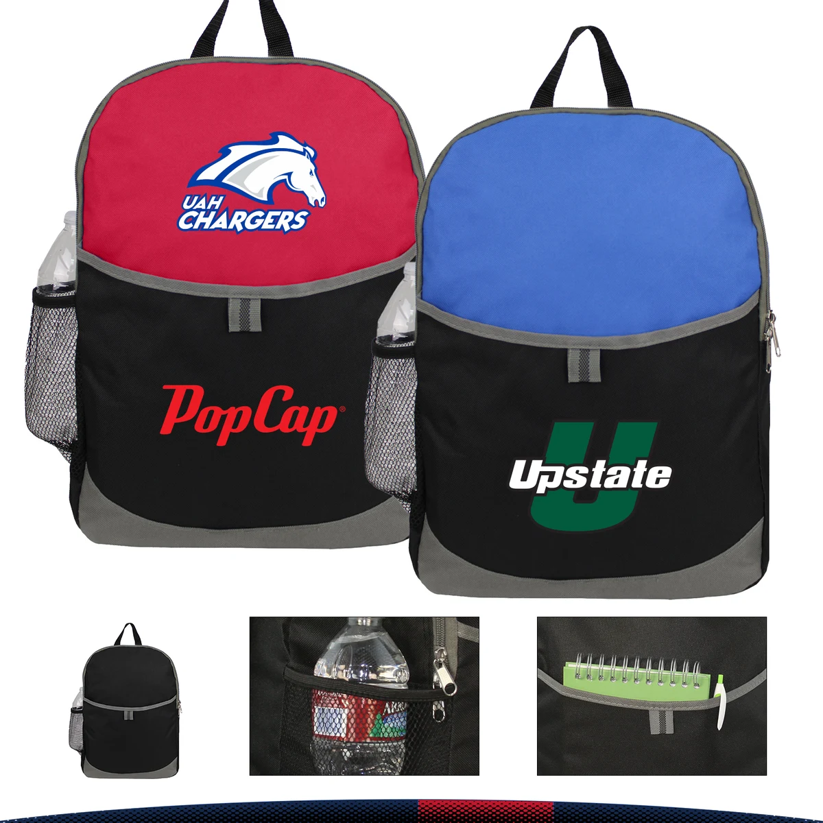 Memte School Backpack, custom backpack with logo imprint 1
