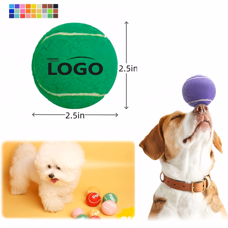 2.5" Tennis Ball Dog Toy