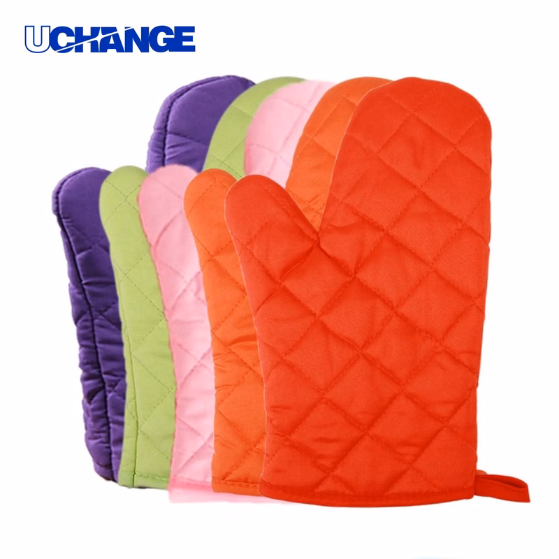 Custom Polyester Insulated Oven Mitts for Kitchen Use