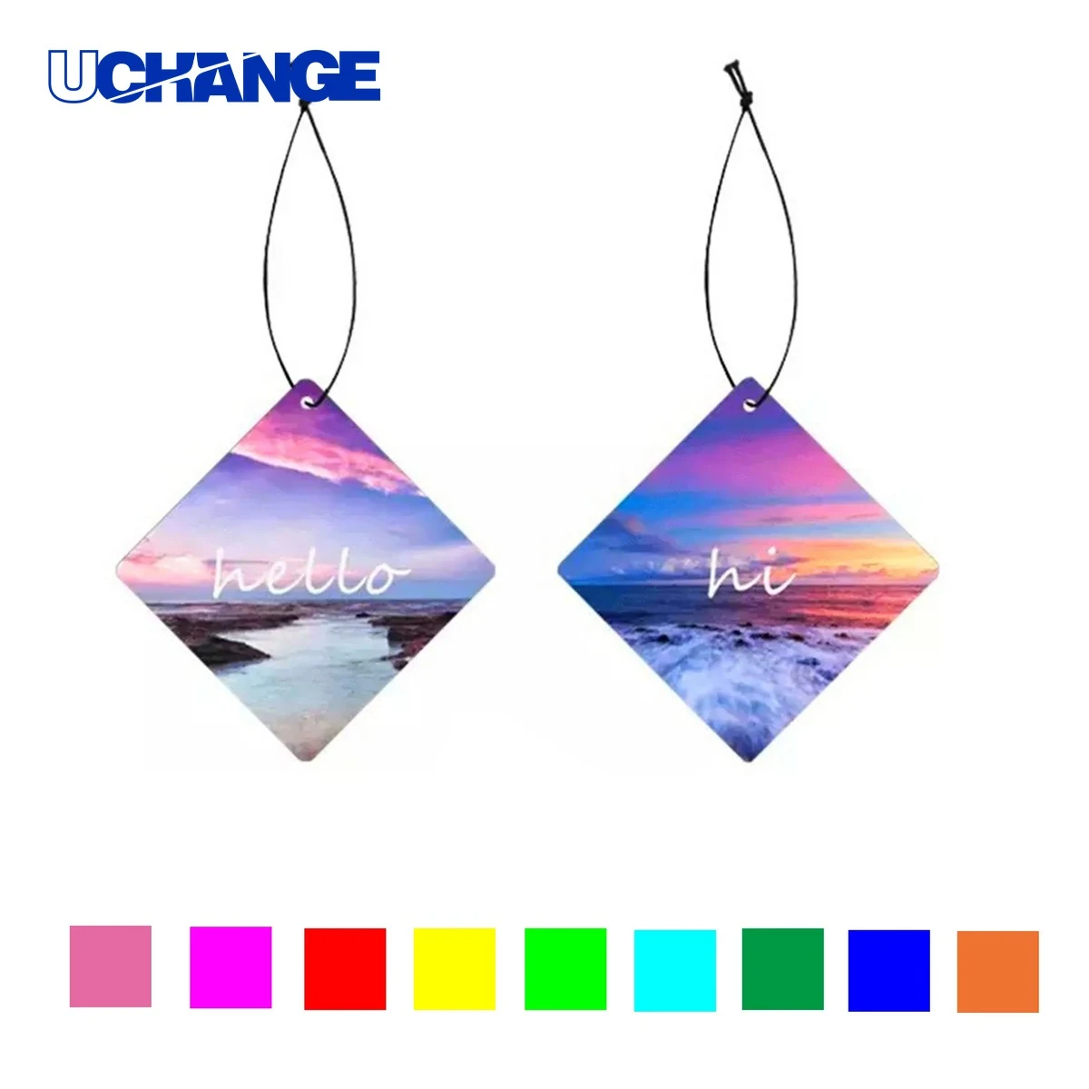 Full Color Printed Car Air Freshener 1