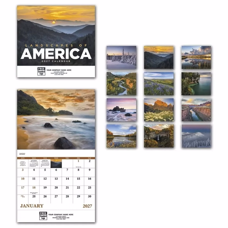 Calendars - Wall, Landscapes of America