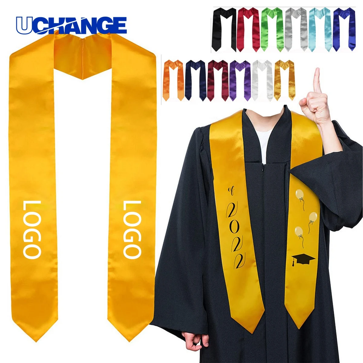 Plain Graduation Honor Stole for Ceremonies 1