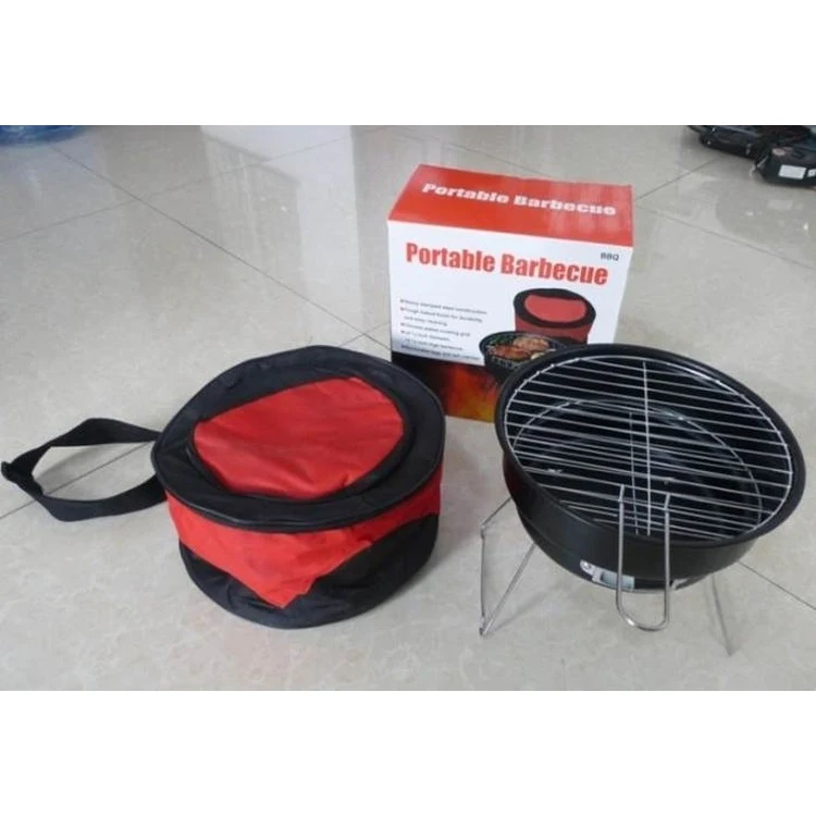 Portable Charcoal Barbecue Grill with Cooler Bag 1