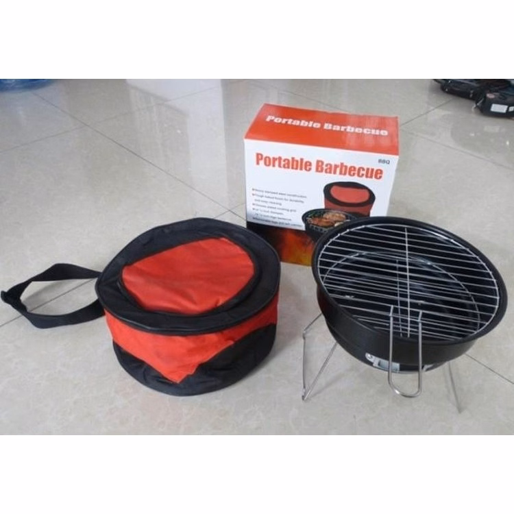 Portable Charcoal Barbecue Grill with Cooler Bag
