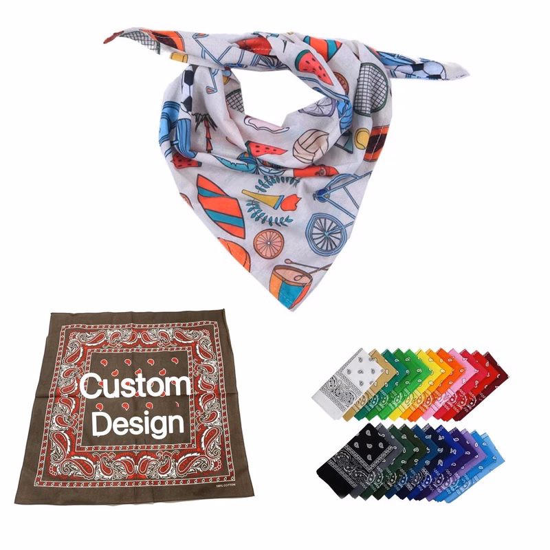Full Color Cotton Square Bandana