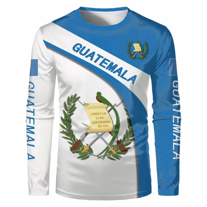 Custom Dye Sublimation Long Sleeve Polyester T Shirt