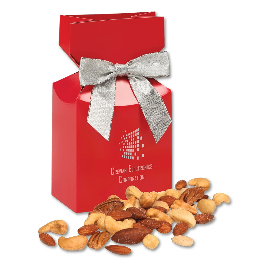 SALE - Deluxe Mixed Nuts in Red Premium Delights Gift Box 1