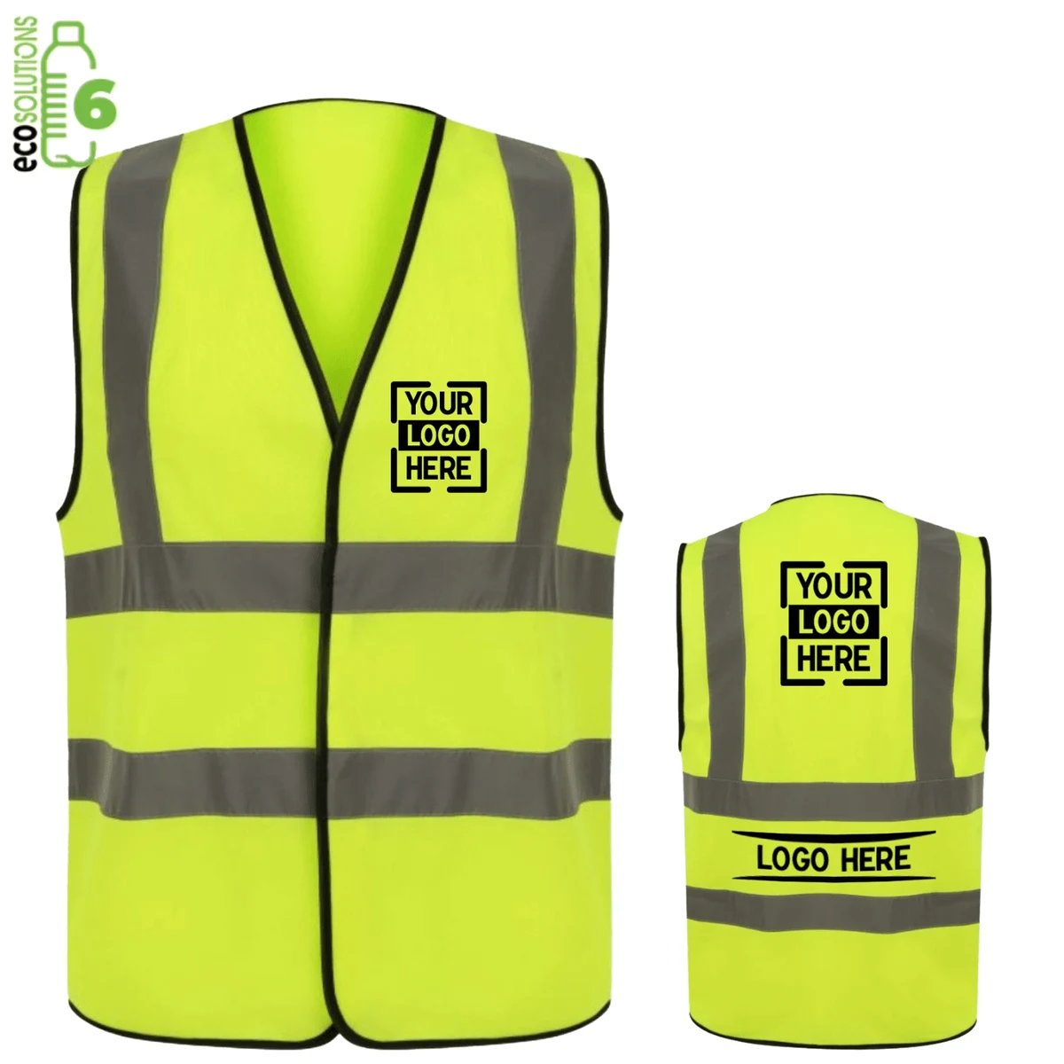 Recycled Class 2 Knitted Safety Loop & Hook Vest 1