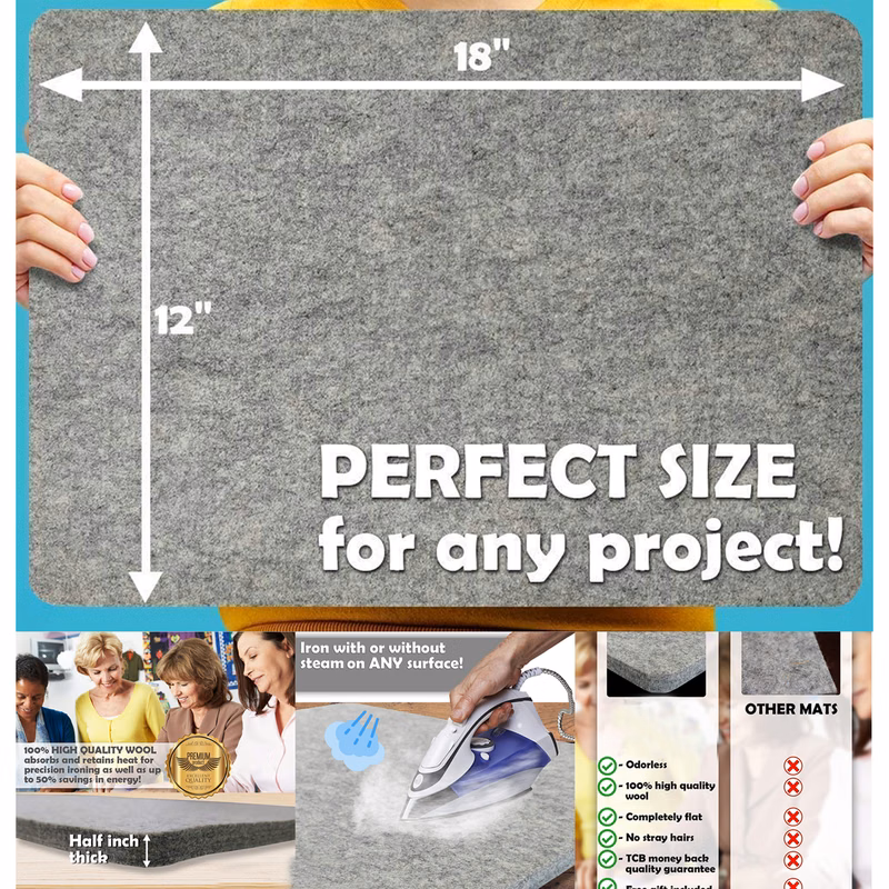 18" X 12" Wool Pressing Mat