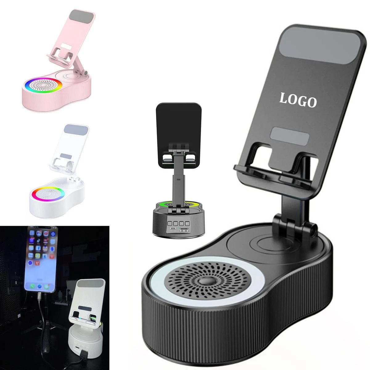 Phone Stand with Bluetooth Speaker 1