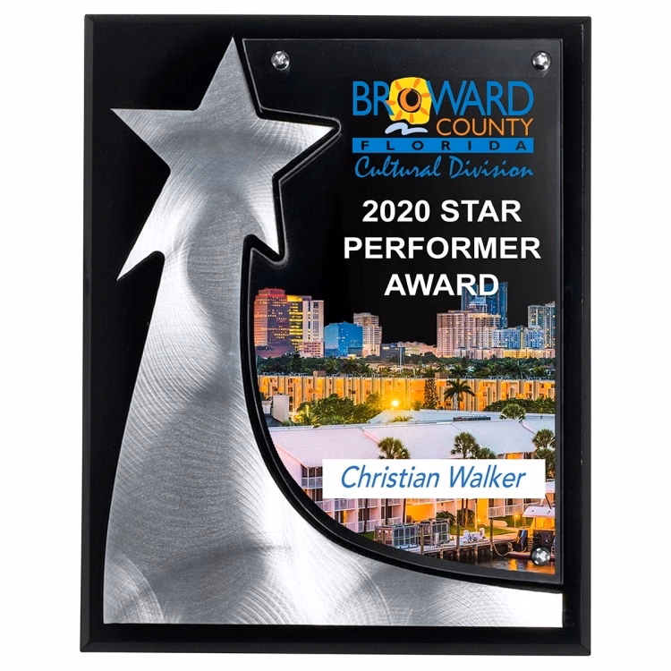 The Rising Star Plaque - 4 Color Process - (8" x 10" x 3/4")