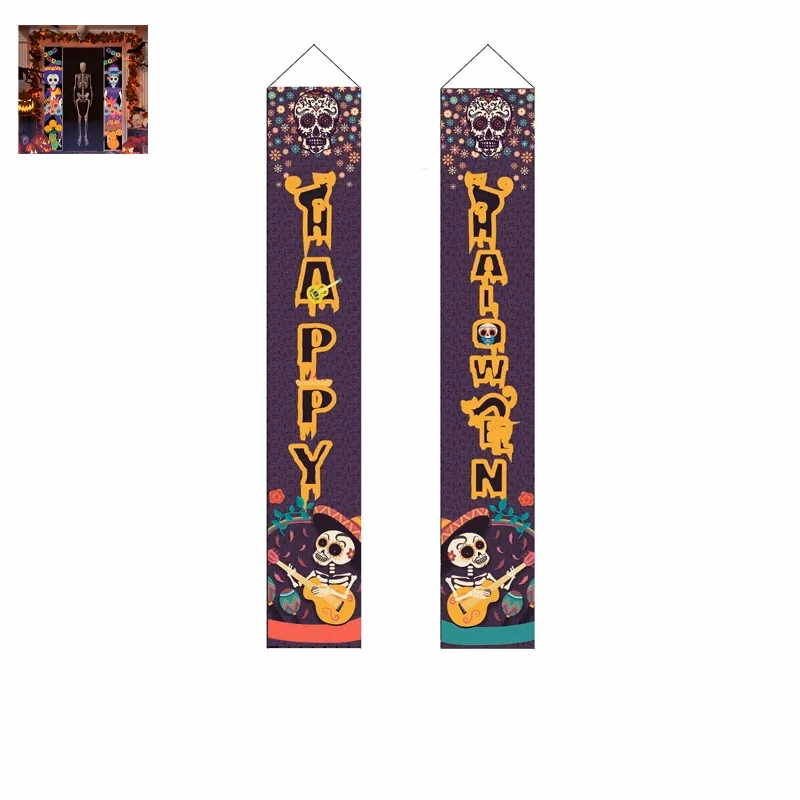 1 Pair Halloween Couplets Decorative Banners