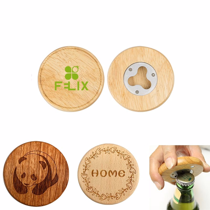 Wood Coaster Bottle Opener