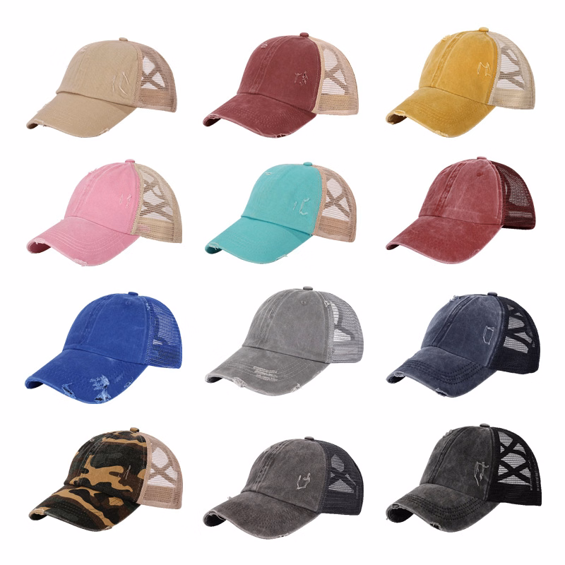 Criss Cross Ponytail Baseball Caps