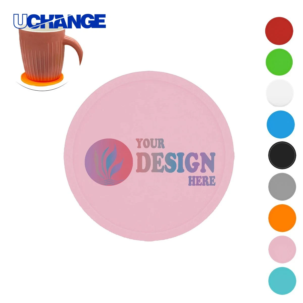 Custom Silicone Cup Coaster Mat 1