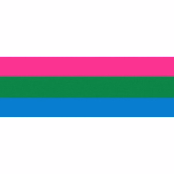 Polysexual Window Decals 3" x 10"