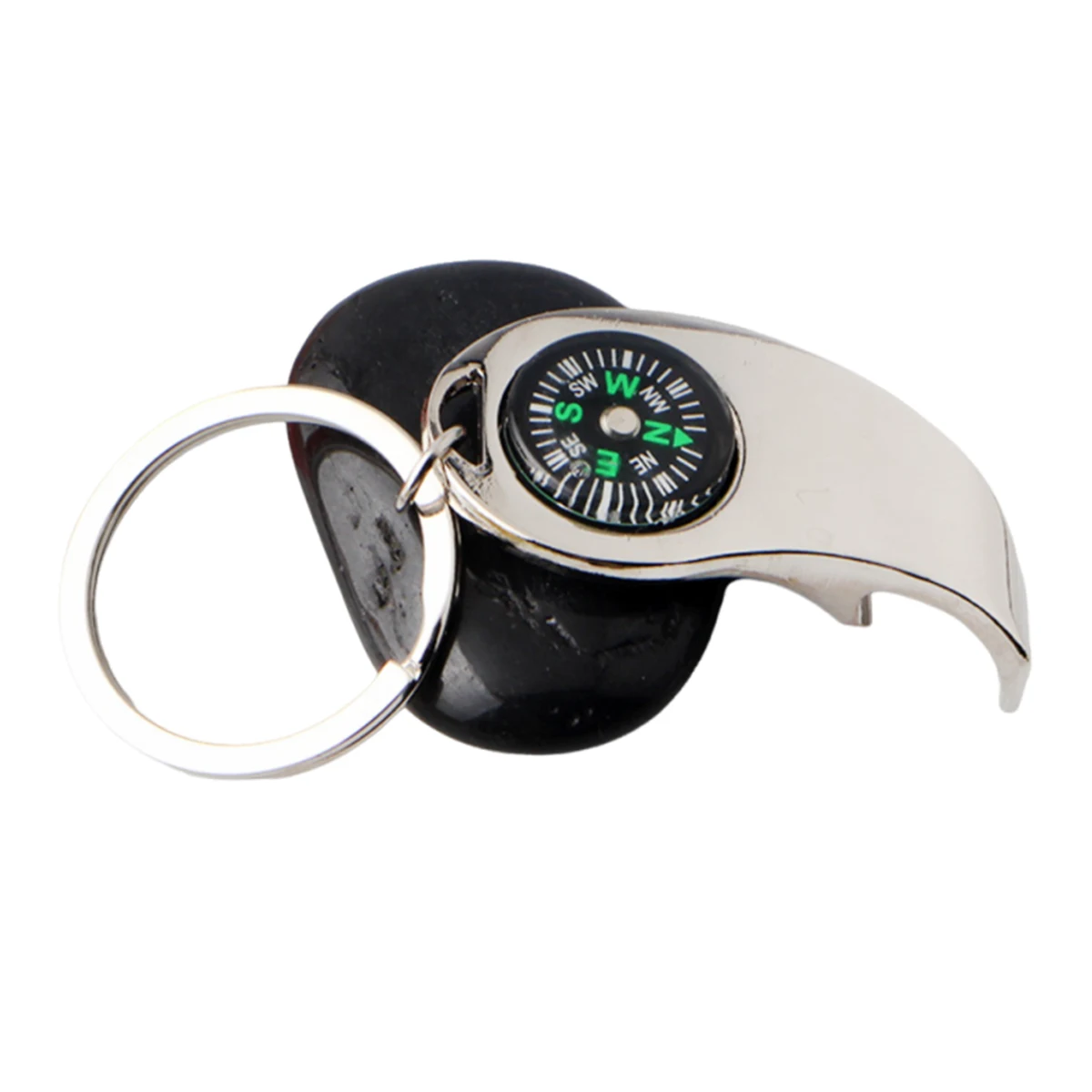 Bottle Opener Keychain with Compass 1