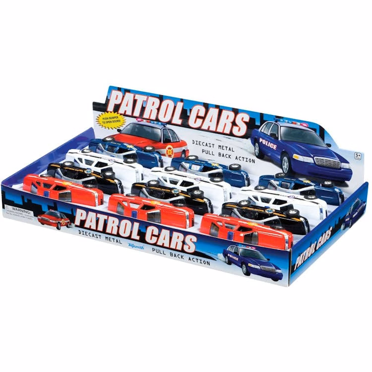 Pull-Back Patrol Cars - Assorted