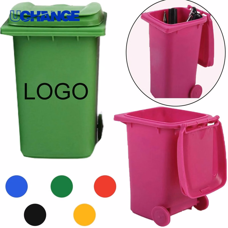 Desktop Mini Trash Can Pen Holder