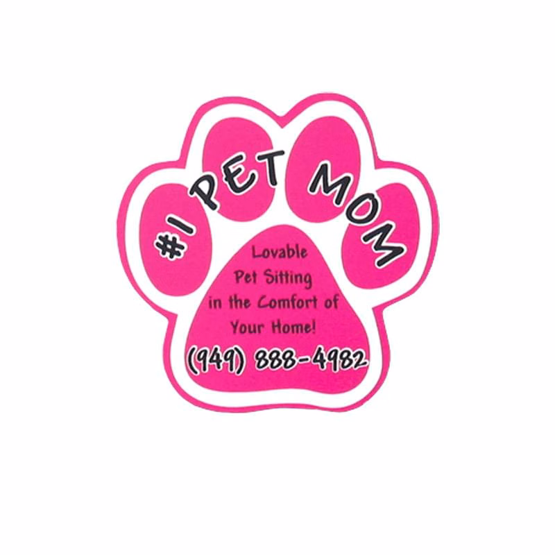 5"X5" Paw Shape Bumper Vehicle Magnet