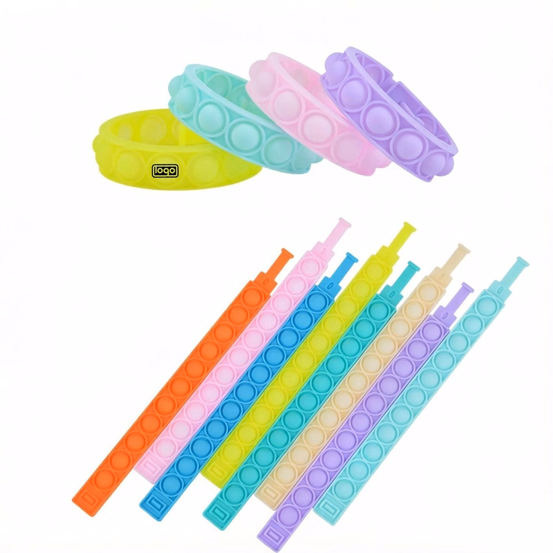 Kids Silicone Pop Fidget Wristband