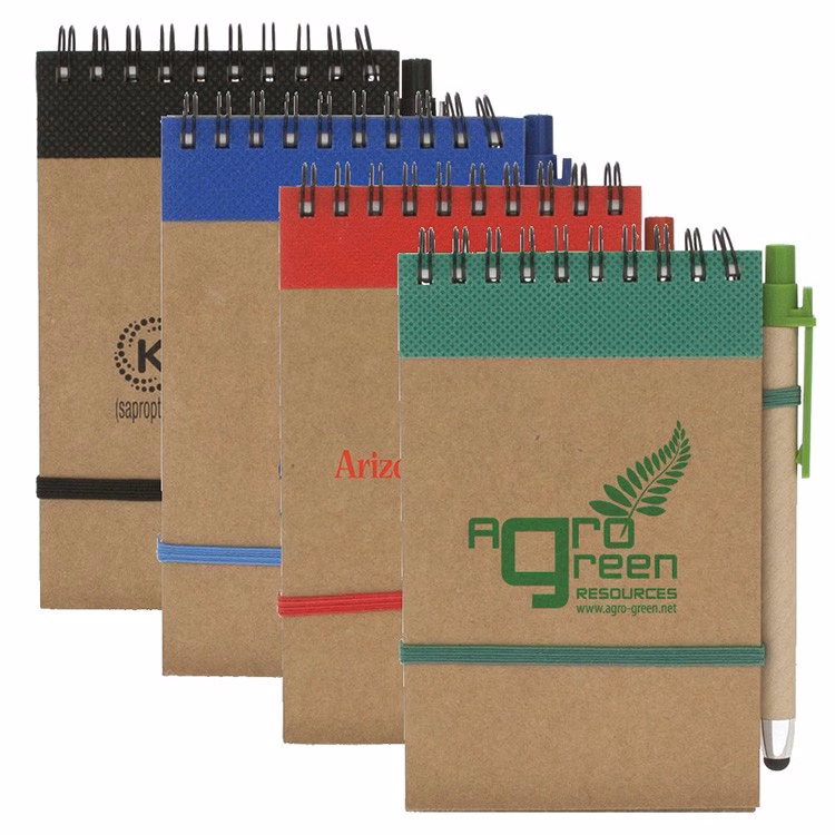 Colorful Recycled Jotter w/ Stylus Pen