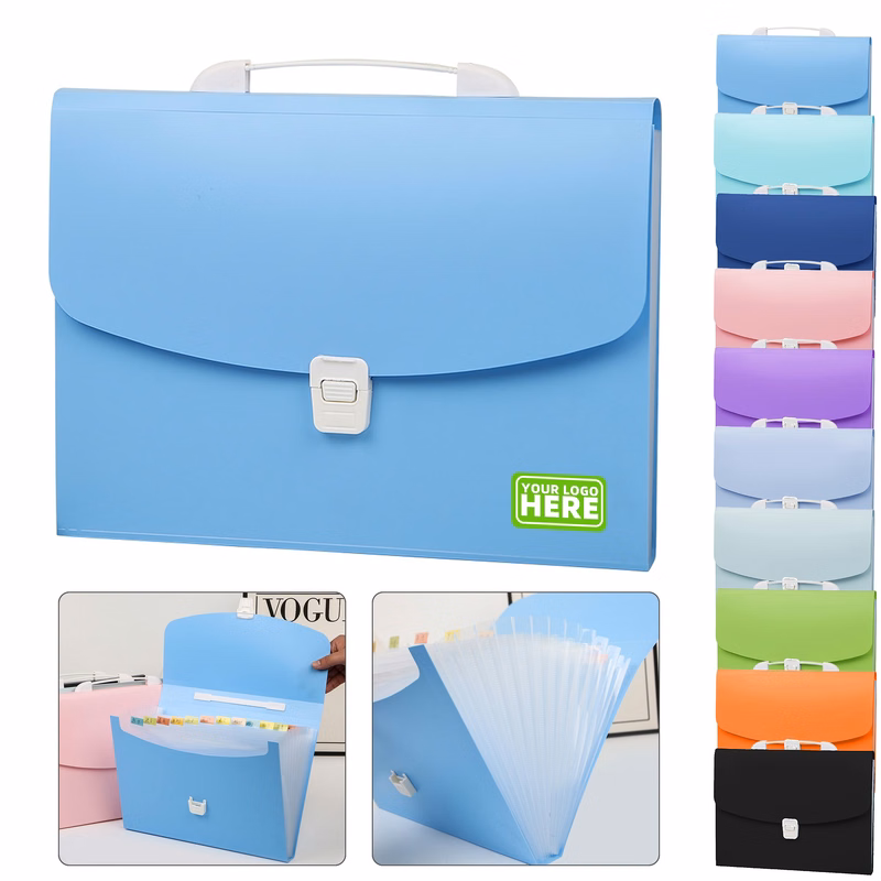 Expanding File Folder Organizer With Handle