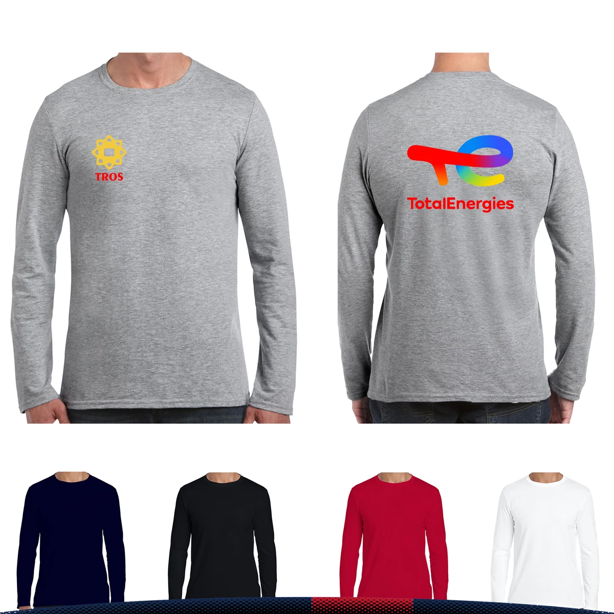 Gildan® 100% Preshrunk Cotton Long Sleeve T-Shirts 1