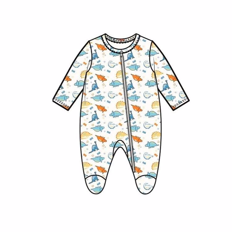 Boys' Cotton Sleep & Play Bodysuits White 0-9M