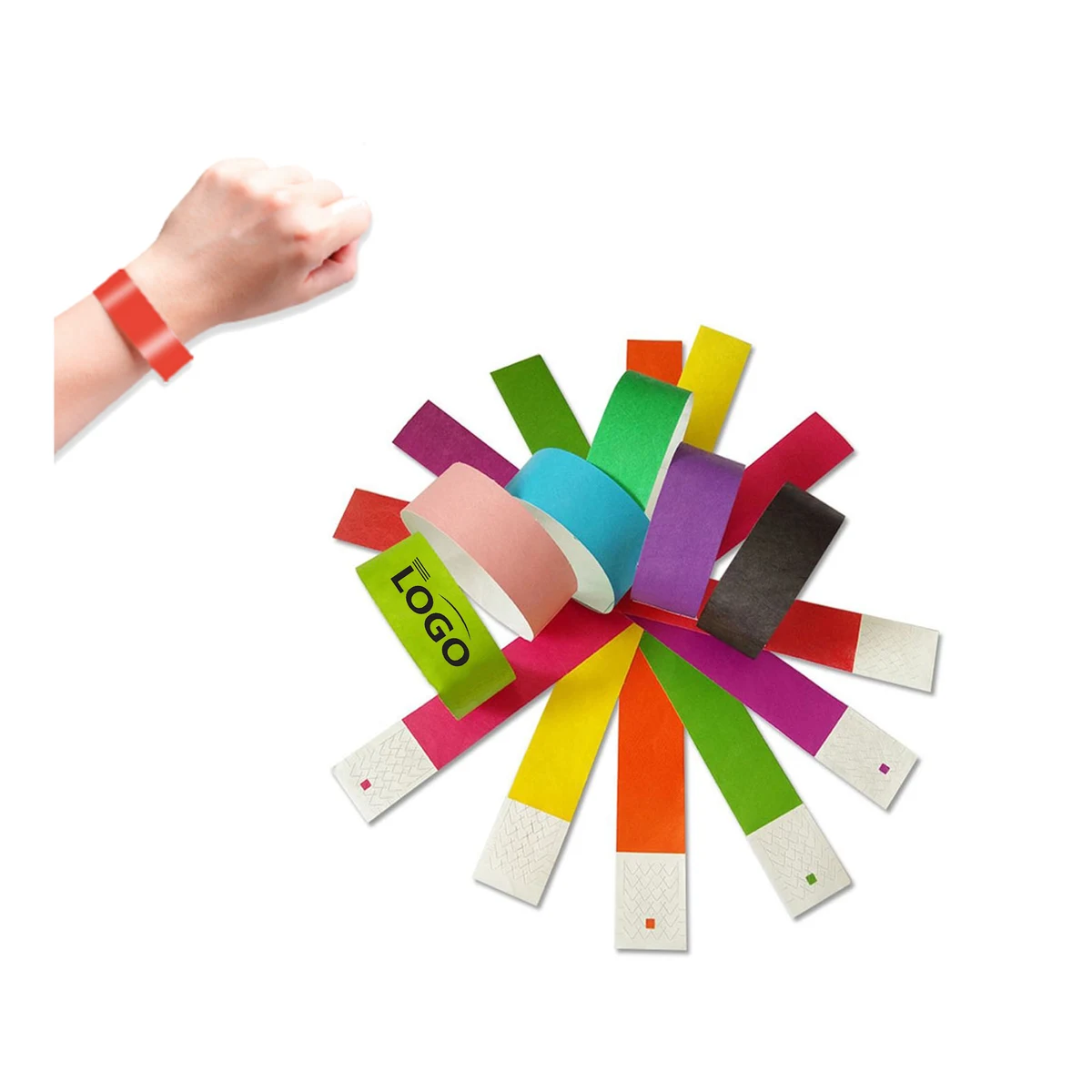 Custom Paper Wristbands for Events 1